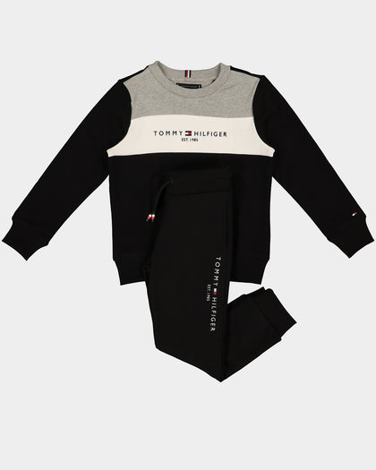 Tommy Hilfiger Kids' Essential Colour Block Set Black