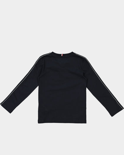 Tommy Hilfiger Kids' Tape Logo Long Sleeve T-Shirt Desert Sky