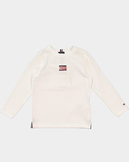 Tommy Hilfiger Kids' Timeless Tommy Long Sleeve T-Shirt White