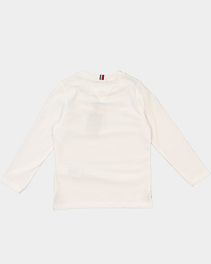 Tommy Hilfiger Kids' Timeless Tommy Long Sleeve T-Shirt White