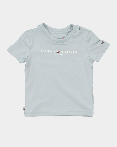 Tommy Hilfiger Infant Essential Short Sleeve T-Shirt Cloudy