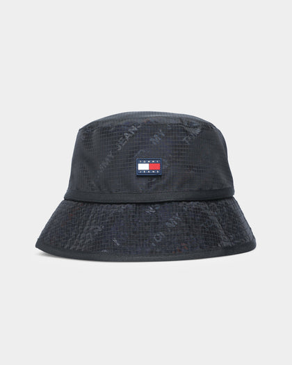 Tommy Jeans TJM Casual Utility Bucket Hat Black Camo Print