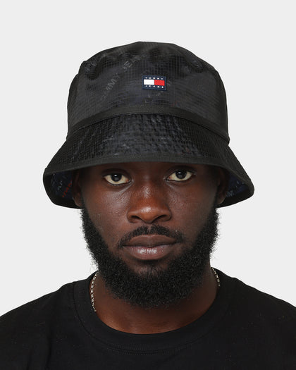 Tommy Jeans TJM Casual Utility Bucket Hat Black Camo Print
