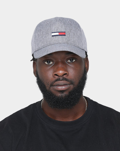 Tommy Jeans TJM Flag Strapback Cap Mid Grey Melange