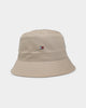 Tommy Jeans Flag Bucket Hat Tan