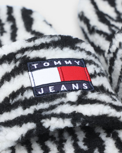 Tommy Jeans Women's Animal Printed Slides Black