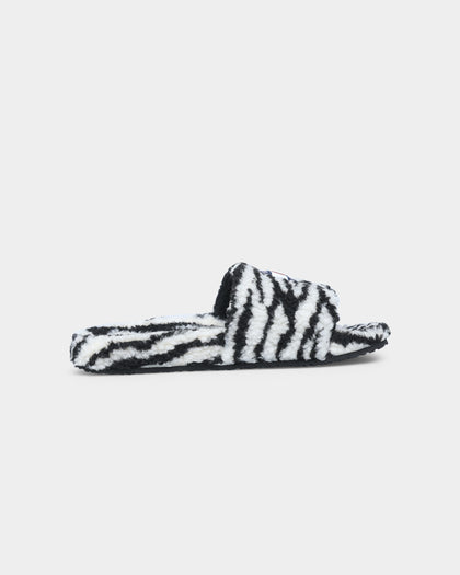 Tommy Jeans Women's Animal Printed Slides Black