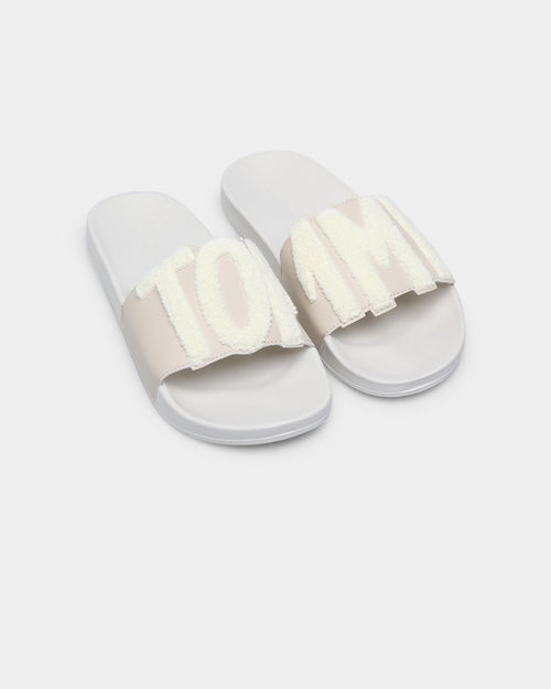 Tommy Jeans Women's Tommy Lettering Slides Classic Beige
