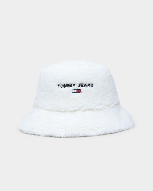 Tommy Hilfiger Women's TJW Sport Shearling Bucket Hat Ecru