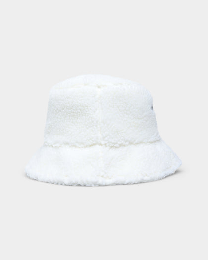 Tommy Hilfiger Women's TJW Sport Shearling Bucket Hat Ecru