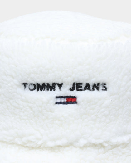 Tommy Hilfiger Women's TJW Sport Shearling Bucket Hat Ecru