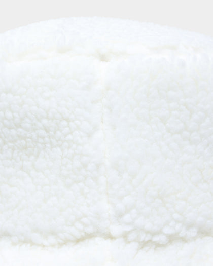 Tommy Hilfiger Women's TJW Sport Shearling Bucket Hat Ecru