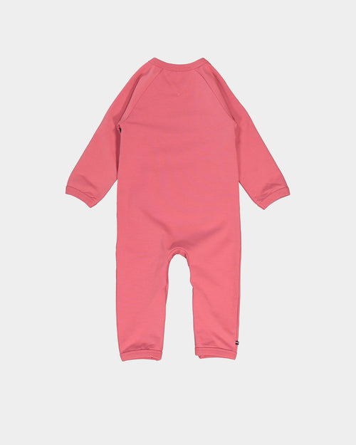 Tommy Hilfiger Infant Rib Insert Stretch Coverall Deep Watermelon