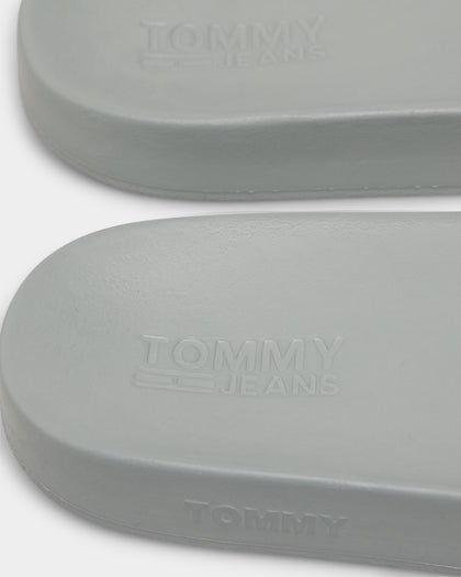 Tommy Jeans Flag Pool Slides Faded Willow