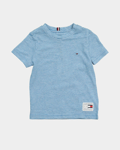 Tommy Hilfiger Jaspe Stripe Short Sleeve T-Shirt Regatta Blue Stripe