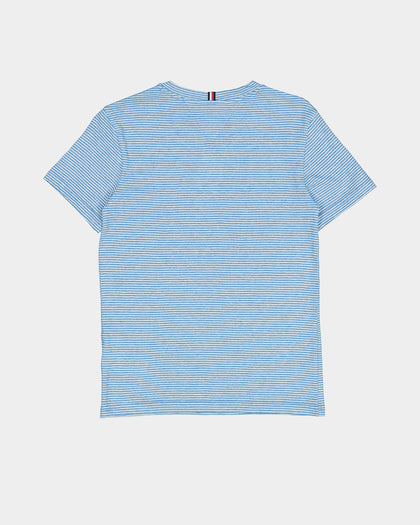 Tommy Hilfiger Jaspe Stripe Short Sleeve T-Shirt Regatta Blue Stripe