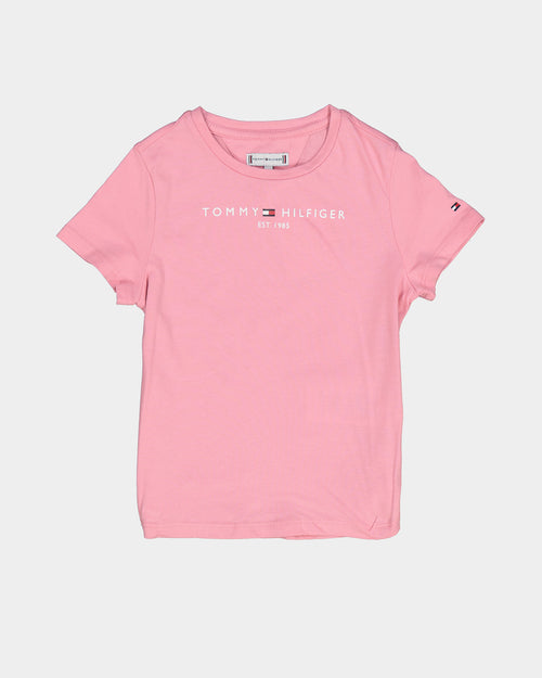 Tommy Hilfiger Kids' Essential T-Shirt Shorts Set Fresh Pink