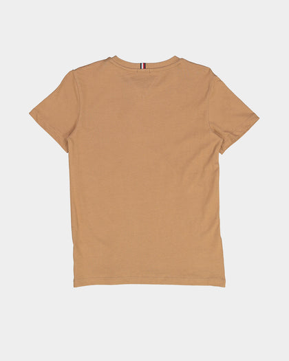 Tommy Hilfiger Kids' Large Logo T-Shirt Basket Brown