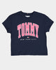 Tommy Hilfiger Kids' Bold Varsity Short Sleeve T-Shirt Twilight Navy