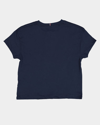 Tommy Hilfiger Kids' Bold Varsity Short Sleeve T-Shirt Twilight Navy