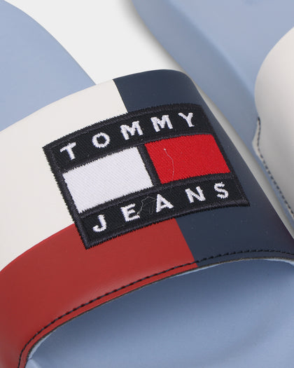 Tommy Jeans Women's TJ Archive Pool Slides Chambray Sky