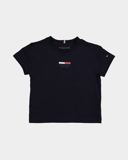 Tommy Hilfiger Kids' Flag Logo Short Sleeve T-Shirt Desert Sky