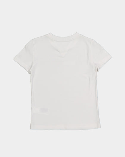 Tommy Hilfiger Kids' Global Stripe Short Sleeve T-Shirt White