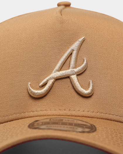 New Era Atlanta Braves 9FORTY A-Frame Snapback Wheat