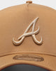 New Era Atlanta Braves 9FORTY A-Frame Snapback Wheat