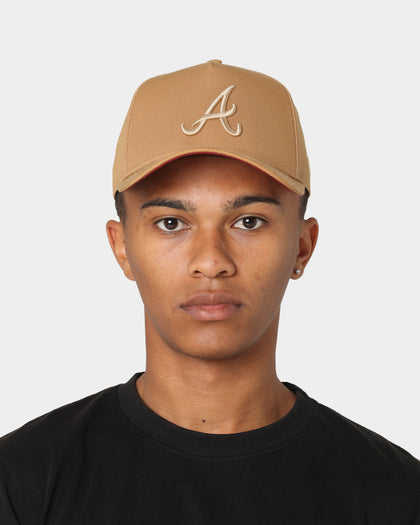 New Era Atlanta Braves 9FORTY A-Frame Snapback Wheat