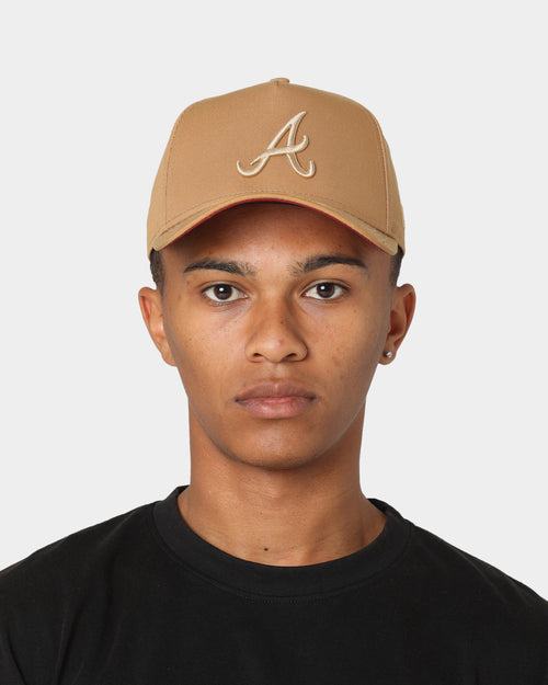 New Era Atlanta Braves 9FORTY A-Frame Snapback Wheat