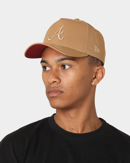 New Era Atlanta Braves 9FORTY A-Frame Snapback Wheat