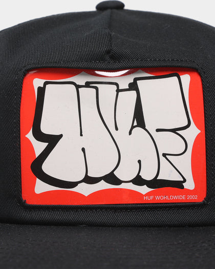 HUF One Window Snapback Black