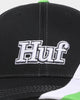 HUF Daytona 6-Panel Curved Visor Snapback Black