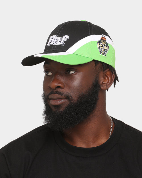 HUF Daytona 6-Panel Curved Visor Snapback Black