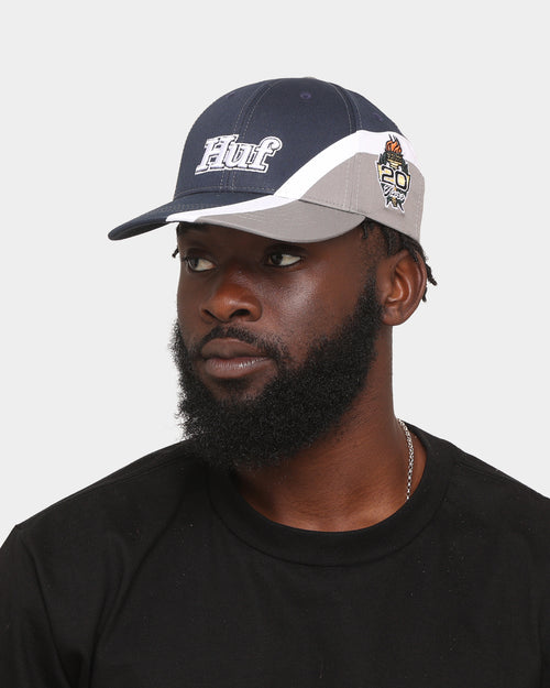 HUF Daytona 6-Panel Curved Visor Snapback Navy