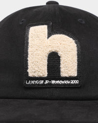 HUF Chenille Patch 6-Panel Strapback Black