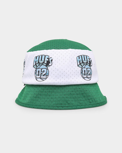 HUF Basketball Mesh Bucket Hat Green