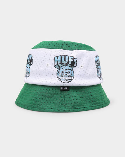 HUF Basketball Mesh Bucket Hat Green