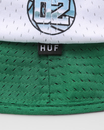 HUF Basketball Mesh Bucket Hat Green