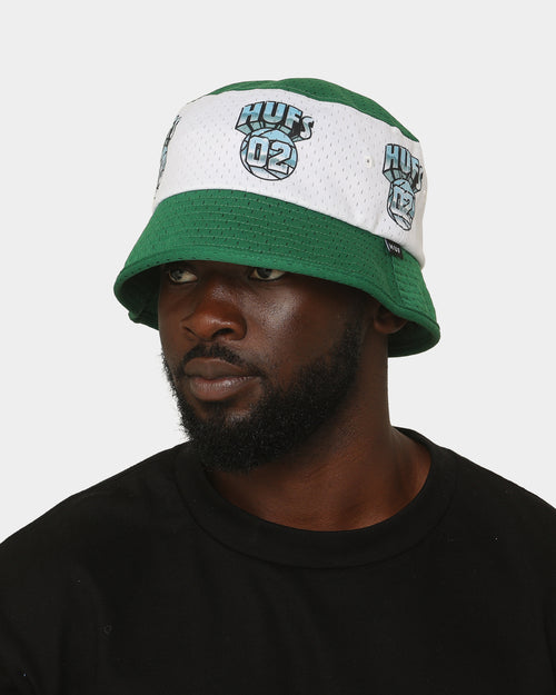 HUF Basketball Mesh Bucket Hat Green