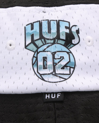 HUF Basketball Mesh Bucket Hat Black
