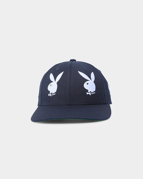 HUF X Playboy Rhinestone 6 Panel Snapback Navy