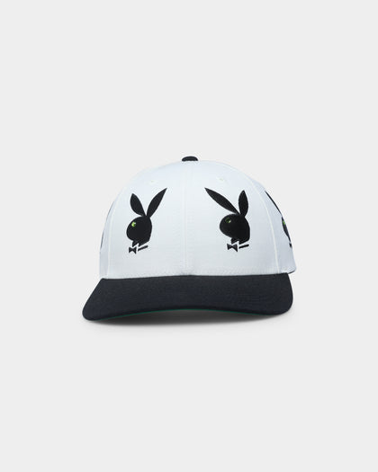 HUF X Playboy Rhinestone 6 Panel Snapback White