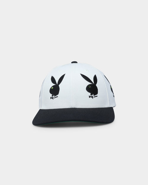 HUF X Playboy Rhinestone 6 Panel Snapback White