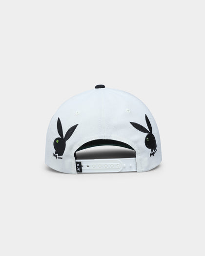 HUF X Playboy Rhinestone 6 Panel Snapback White