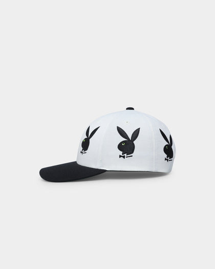 HUF X Playboy Rhinestone 6 Panel Snapback White