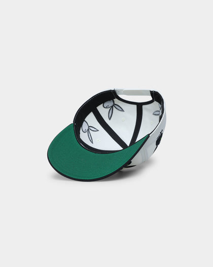 HUF X Playboy Rhinestone 6 Panel Snapback White