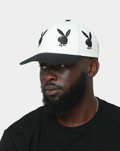 HUF X Playboy Rhinestone 6 Panel Snapback White