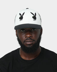 HUF X Playboy Rhinestone 6 Panel Snapback White
